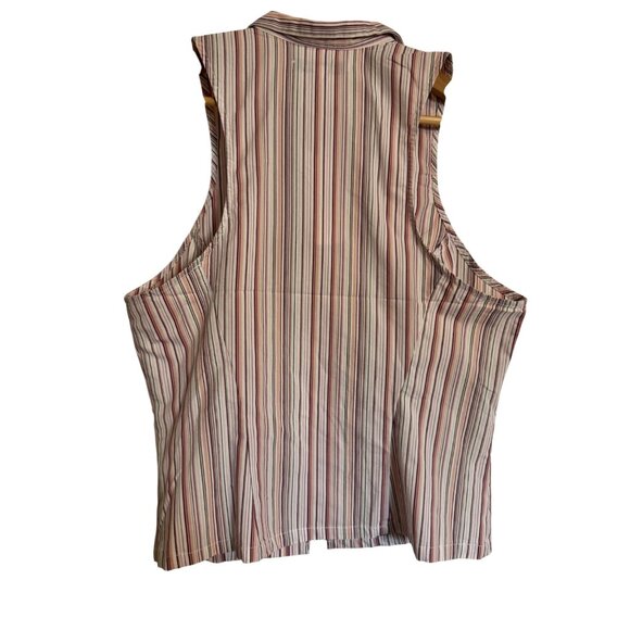 Urban Outfitters Party Girl Size Large Striped Button Up Blouse NWT - Picture 7 of 8